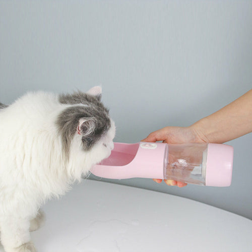 HydraPaw™ Portable 2-in-1 Pet Food & Water Bottle