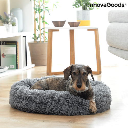 CalmPaws™ Calming Anti-Stress Donut Pet Bed (60 cm)