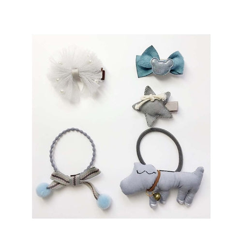 PawStyle™ 5-Piece Dog Grooming & Accessories Set – Blue