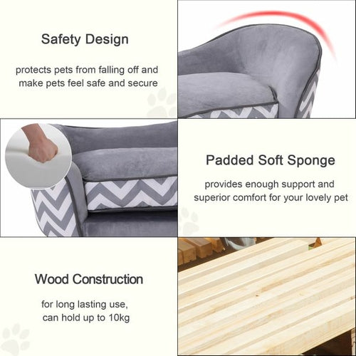 PawHut CozyLift™ Elevated Pet Sofa Bed