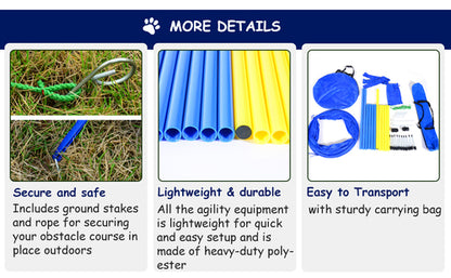 PawHut AgilityPro™ Dog Agility Training Starter Kit