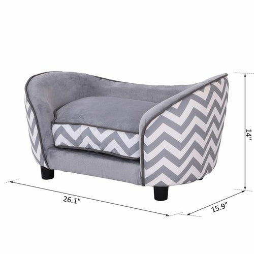 PawHut CozyLift™ Elevated Pet Sofa Bed