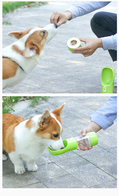 HydraPaw™ Portable 2-in-1 Pet Food & Water Bottle