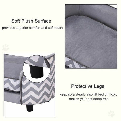 PawHut CozyLift™ Elevated Pet Sofa Bed